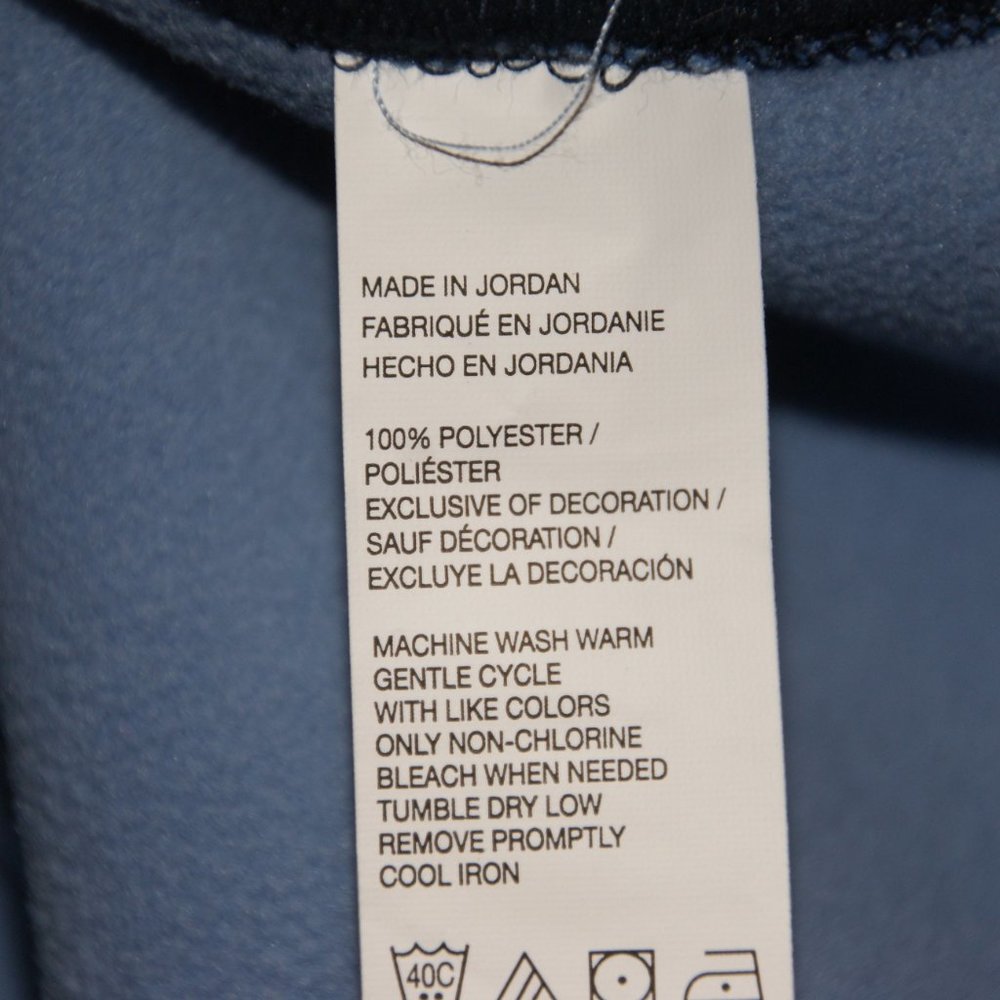 IZOD Mens Blue 1/4 Zip Fleece Lined Pullover M NEW - Picture 8 of 8
